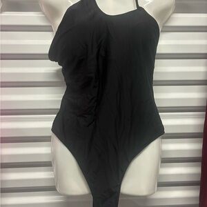 Elegant Black One-Piece Swimsuit